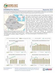 Ethiopia Price Bulletin September 2019 Ethiopia Reliefweb