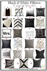 23 modern black and white pillows that