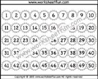 Numbers 1 50 Free Printable Worksheets Worksheetfun