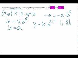 writing exponential function given