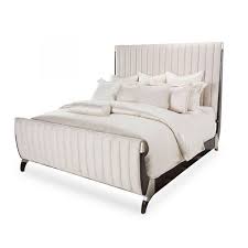 Eastern King Channel Tufted Sleigh Bed