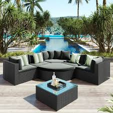 Wicker Outdoor Sofa Sectional Set
