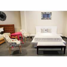 Wooden White Queen Size Double Bed