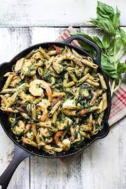 Healthy Whole Wheat Shrimp Pesto Pasta Ehow gambar png