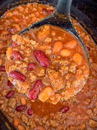 Slow Cooker Chili With Dried Beans gambar png