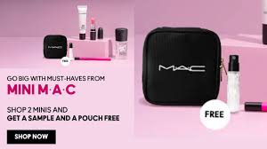 mac cosmetics offer update free pouch