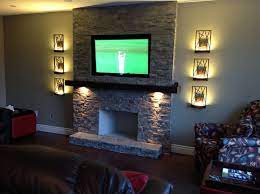 Tv Above Fireplace Recessed And