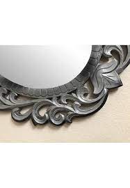 Buy Oval Decorative Wood Wall Mirror