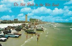 Details About Postcard 1970s Cars Stranded High Tides Rolling In Daytona Beach Fl