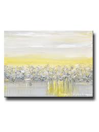 Display this gorgeous wall art decor in the living area with some brushed nickel sconces. Giclee Print Art Yellow Grey Abstract Painting Modern Coastal Wall Art Contemporary Art By Christine