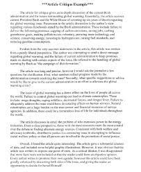 .article critique due introduction this article critique is about a research conducted to determine the difference in the effectiveness of endoscopic and tactile evaluation techniques. How To Write An Article Critique Example Apa At Kingessays C