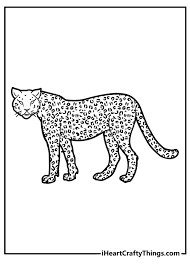 cheetah coloring pages 100 free