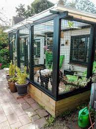 A Cozy And Chic Cat Enclosure With