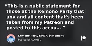 Kemono Party DMCA Statement | Patreon