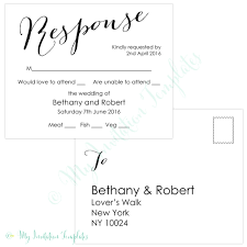 Free Rsvp Template Awesome Wedding Rsvp Postcard Template Free