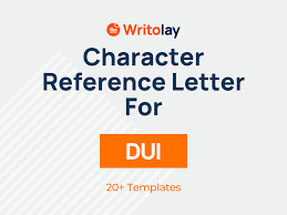 dui character reference letter 4