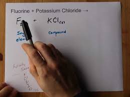 fluorine gas with potassium chloride