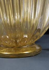 Murano Glass Bowl All Gold 24 Carats