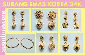 Subang adalah perhiasan telinga yang bentuknya bundar dan pipih. Subang Anting Anting Earrings Emas Korea 24k Emas Sadur Emas Bangkok Viral Trending Harga Borong Drop Earrings Jewelry Earrings