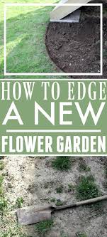 How To Edge A Flower Bed The Creek