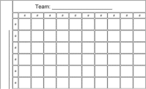 100 Squares Nfl Football Pool Printable Template In 2019