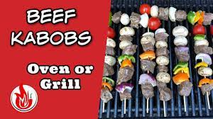 beef steak kabobs in the oven or