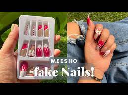 affordable meesho fake nails easy