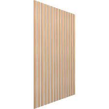 Ekena Millwork Sww60x94x0375hi 94 H X 3 8 T Adjustable Wood Slat Wall Panel Kit W 3 W Slats Hickory Contains 15 Slats