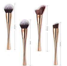 metal handle beauty brushes makeup丨