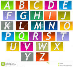 English Letters A To Z Stock Illustration Illustration Of