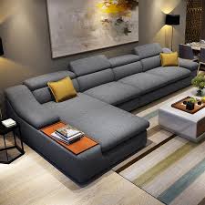 l shape furniture sofa set for home