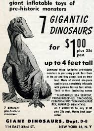 these 1950s giant dinosaur toys were