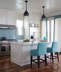 Turquoise Kitchen Backsplash Cottage