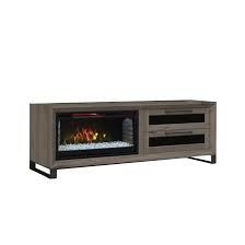 electric fireplace tv unit 64 grey