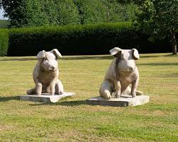Garden Pig Statues