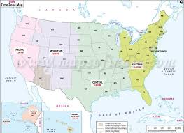 usa time zones map time zone map of