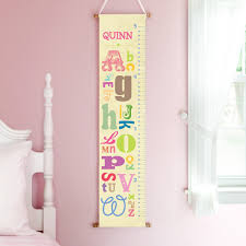 Girl Alphabet Personalized Growth Chart Personalized Planet