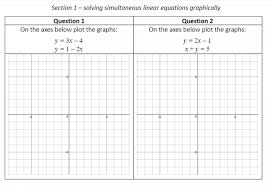 solving simultaneous equations