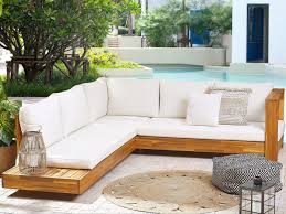Solid Wood Lounge Garden Furniture Left