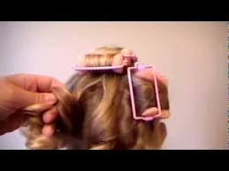 Leave your hair to set or use a blow dry hood to speed up the process. How To Use Sponge Rollers For Spiral Curls Youtube