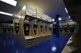 rickards unveils new football locker rooms