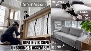 i put together the 183lb kivik sofa on