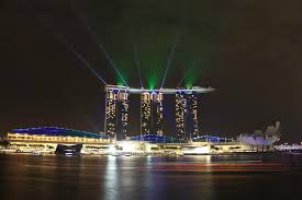 marina bay sands lights singapore
