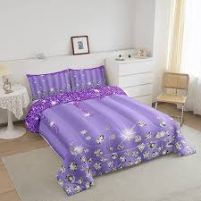 Party Decorations Purple Comforter Set