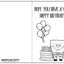 Printable Birthday Card To Color Free Images To Print Out Print Out