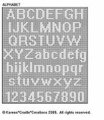 Details About Alphabet Upper Lower Case Numbers Filet Crochet