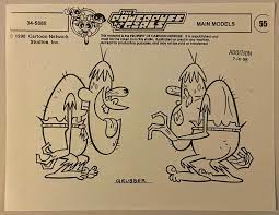 The Powerpuff Girls - Production Model Sheet - Grubber Gangreen Gang -  98-05 | eBay