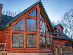 luxury log homes upscale features