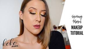 spring glam makeup tutorial koko