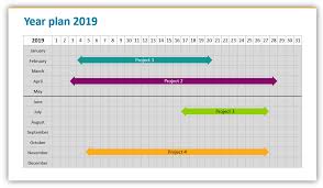 Plan Your 2019 Year Projects Using Monthly Or Quarterly Ppt Calendar